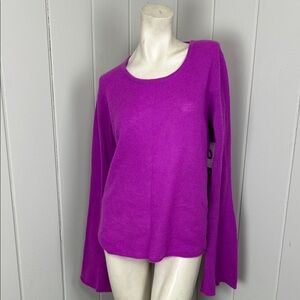 New Design Lab Lord & Taylor Vivid Violet Sweater extra large XL cashmere